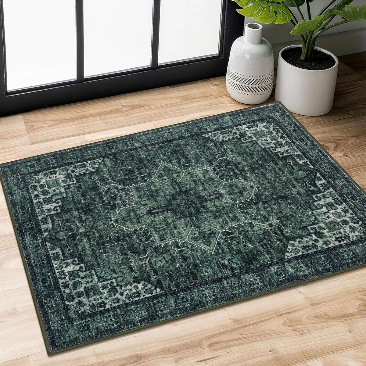 Vintage-inspirierter dekorativer Teppich