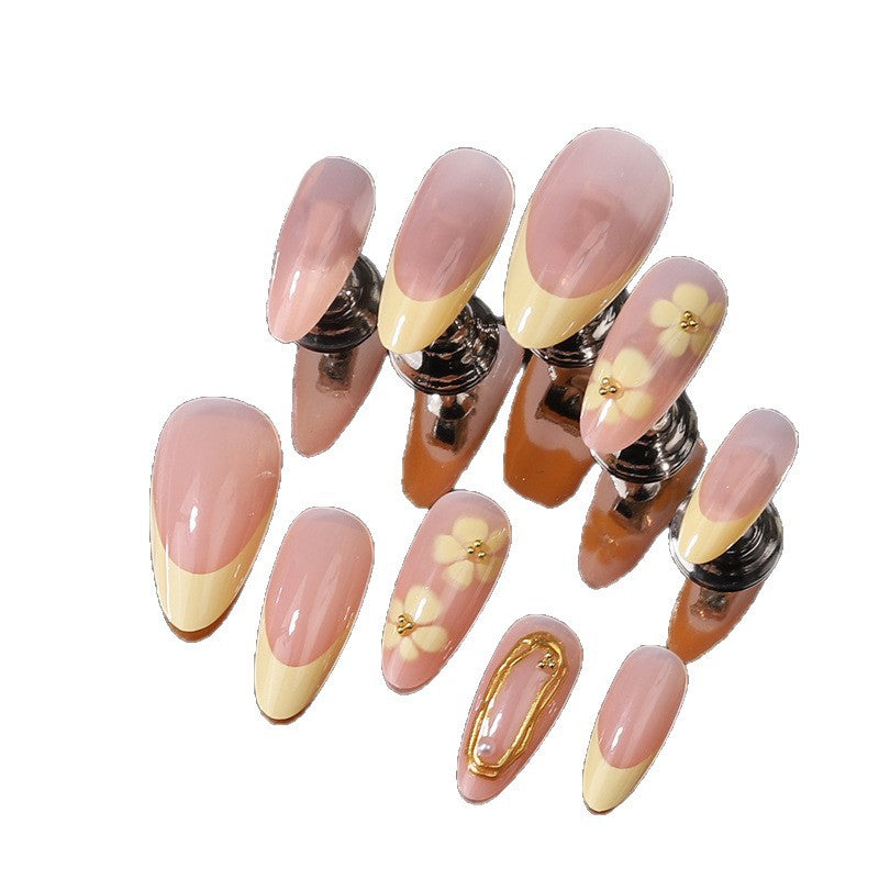 Elegante florale Press-On-Nagel-Set Brehn