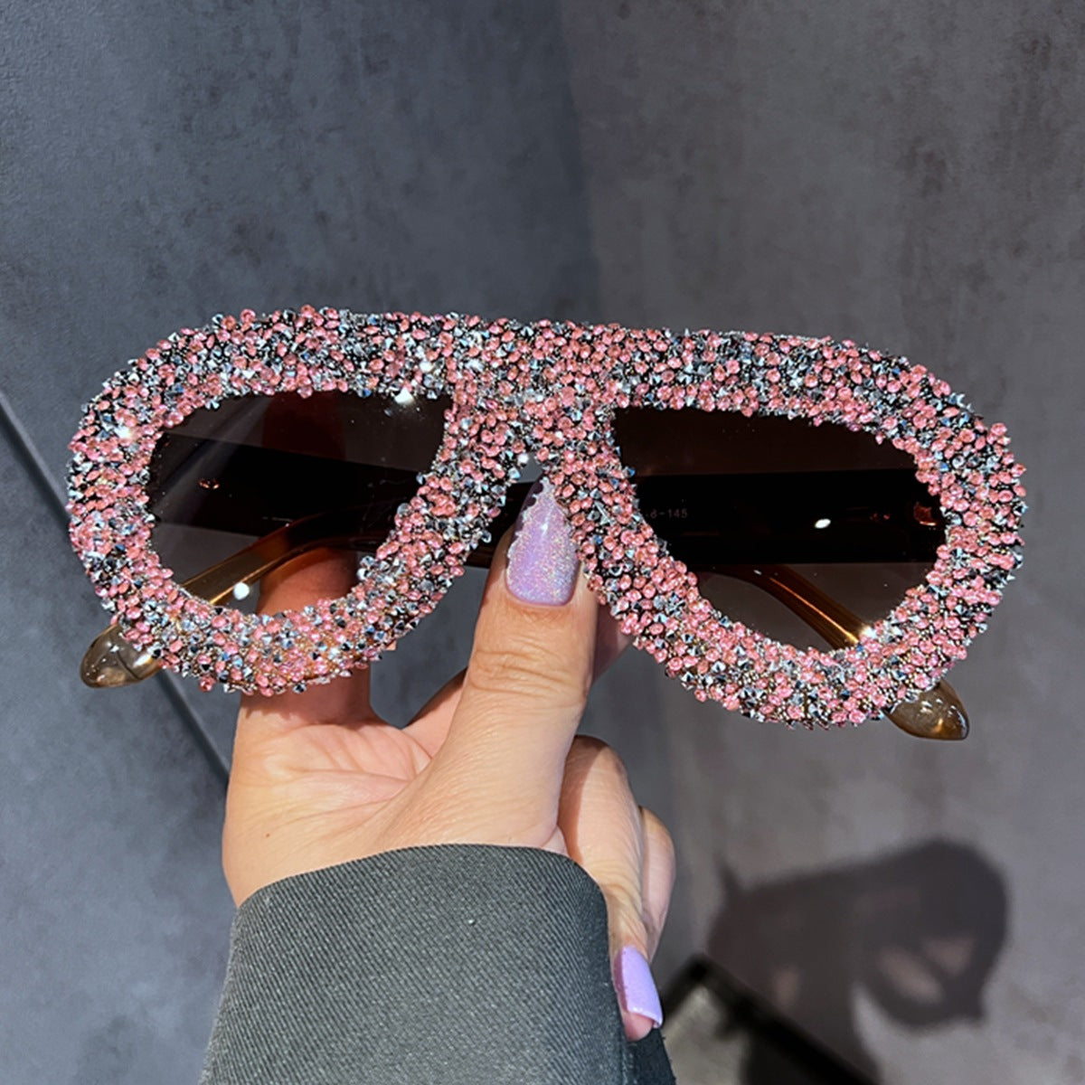 Damen Sonnenbrille mit extravagantem Kristallbesatz Brehn