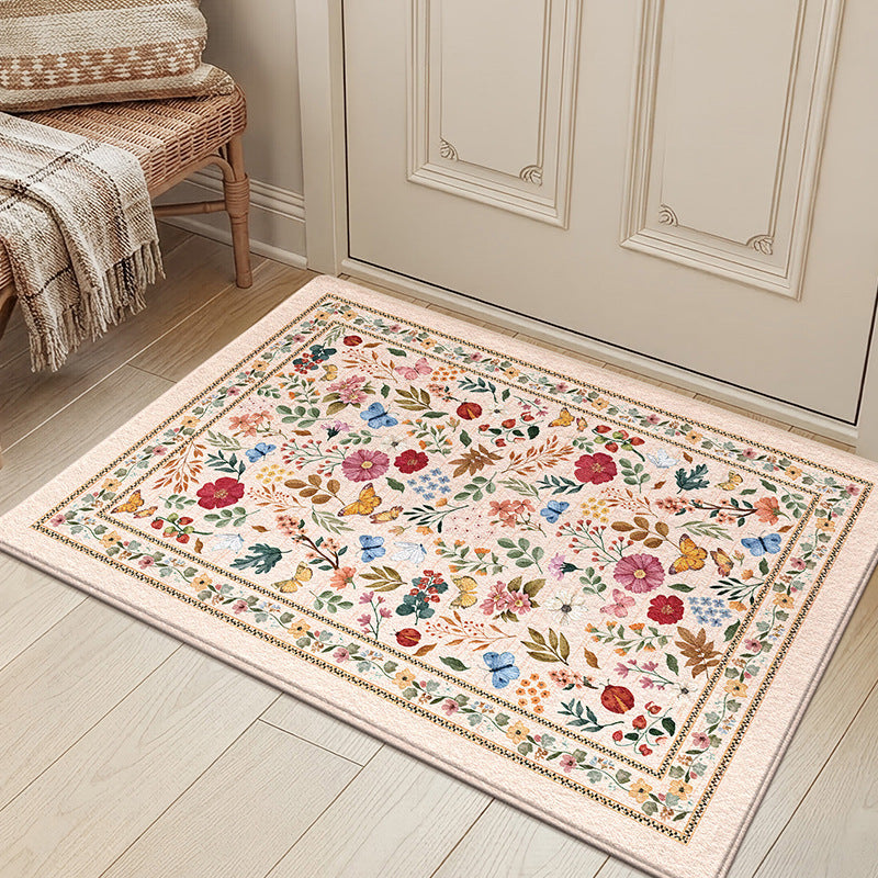 Elegante Blumendesign Teppich Brehn