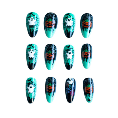 Halloween-Themen Press-On Nagelkunst Brehn