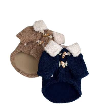 Sherpa-gefütterter Toggle-Hundemantel