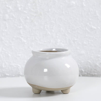 Zeitgenössische Kurvenkeramische Vase Brehn