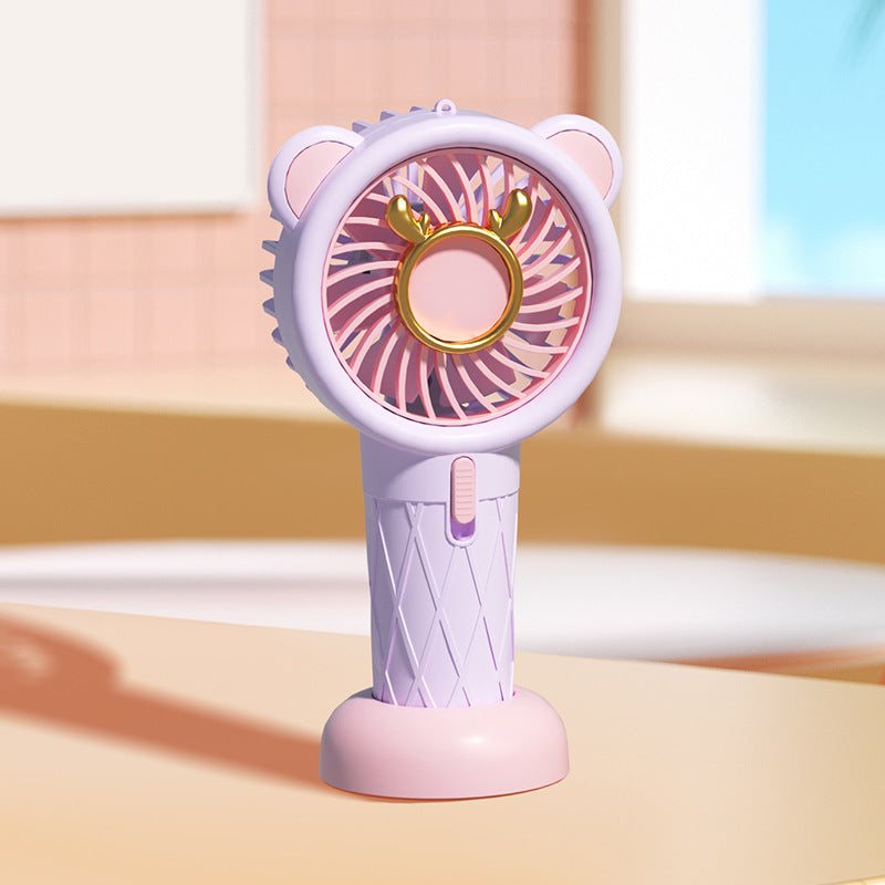 Damen Tragbarer Mini-Kühler Ventilator im Tiermotiv Brehn
