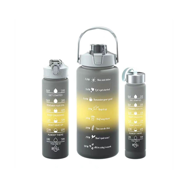 Unisex Motivierende Wasserflasche mit Zeitmarkierungen Brehn