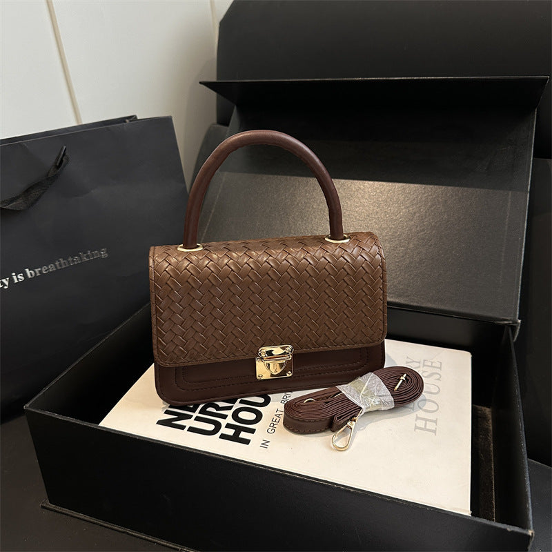 Gewebte Leder Handtasche