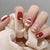 Urlaubs-Themen Press-On Nail Set mit lustigen Weihnachtsmann- und Herzdesigns Brehn