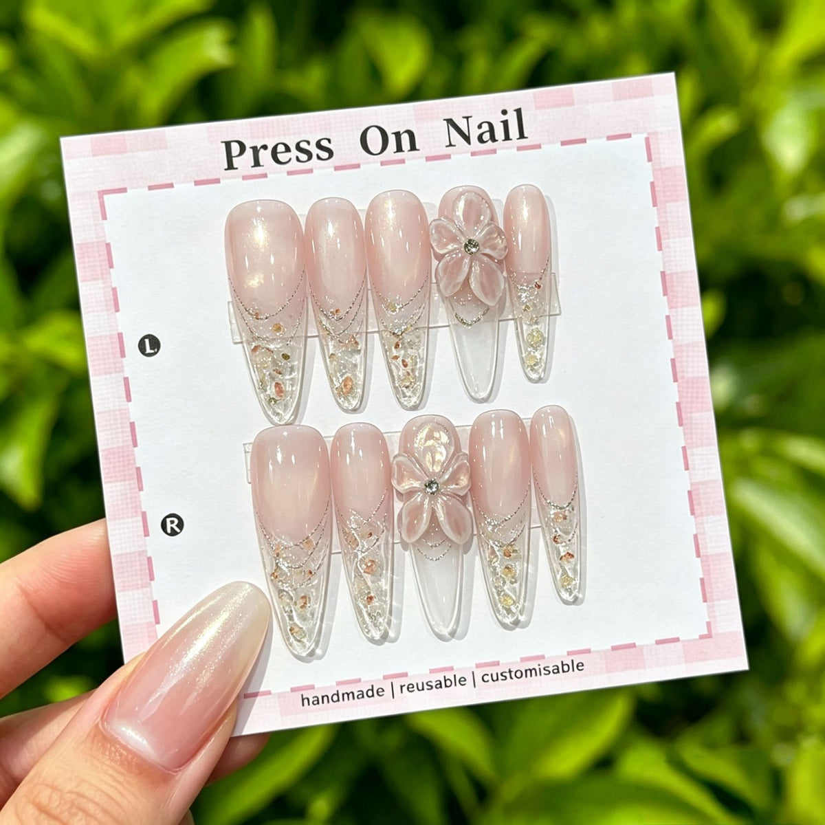 Anpassbare Ombre Press-On Nägel