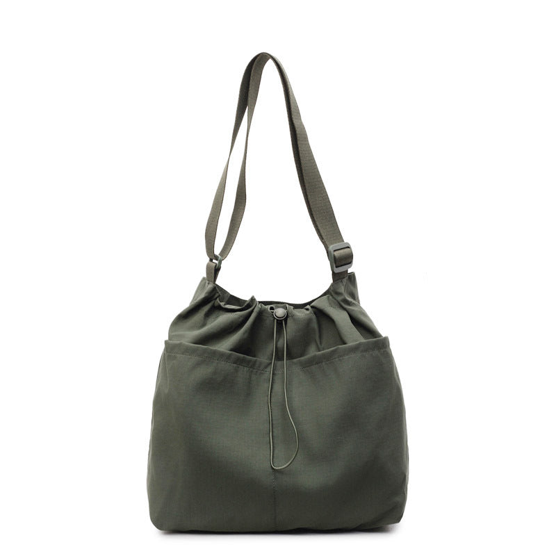 Kordelzugverschluss Utility Schultertasche
