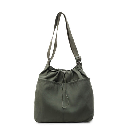 Kordelzugverschluss Utility Schultertasche