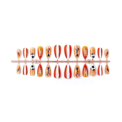 Sport-Themen Press-On Nail Art Set