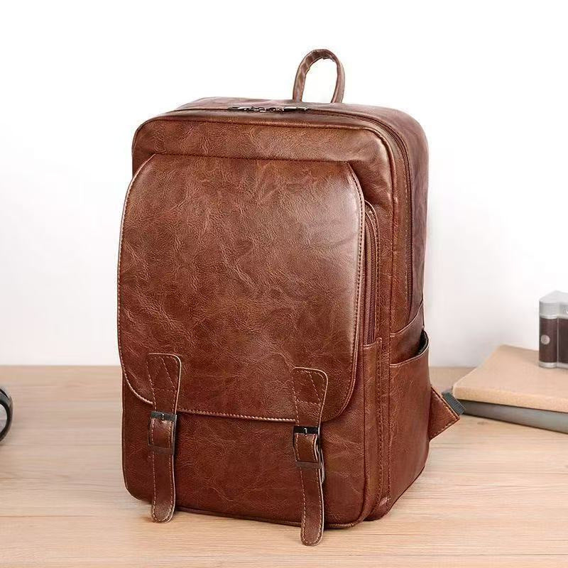 Leder Laptop Rucksack Brehn