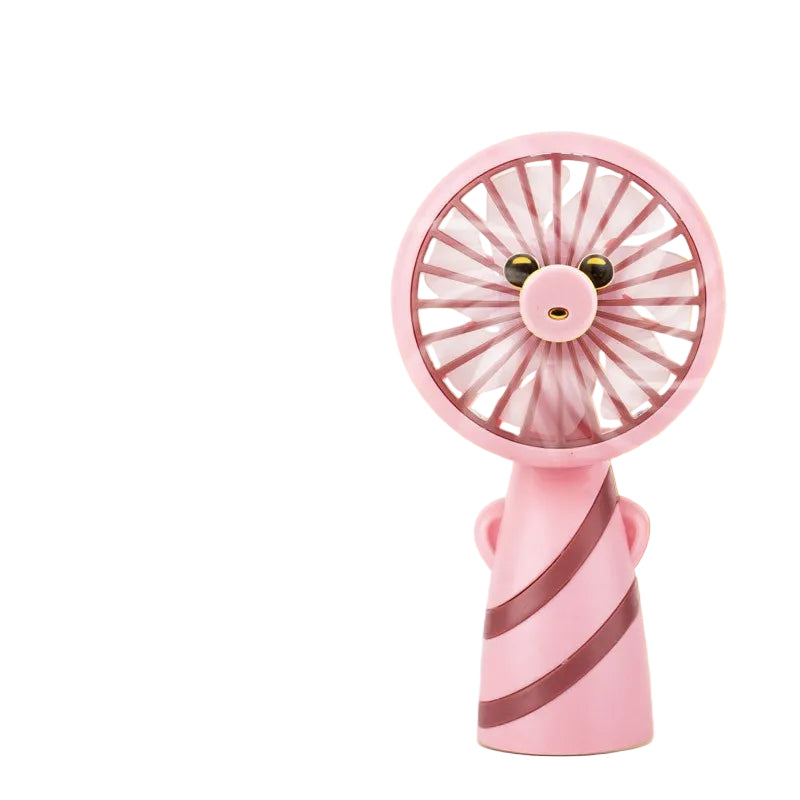 Damen Tragbarer Mini Handventilator im niedlichen Bärendesign Brehn