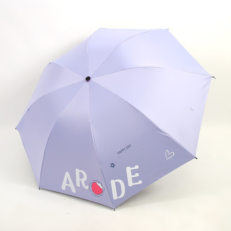 Damen Faltbarer Regenschirm mit fröhlichem Design Brehn