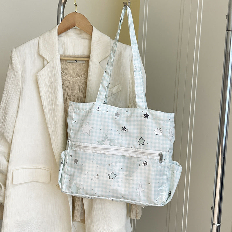Illustrierte Canvas-Shopper-Tasche Brehn