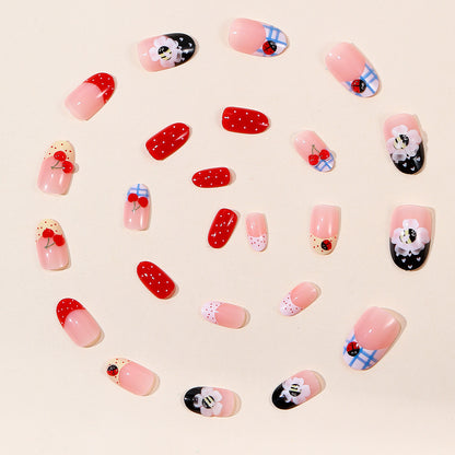 Dekoratives 3D Obst- und Insekten-Nagelkunst-Set Brehn