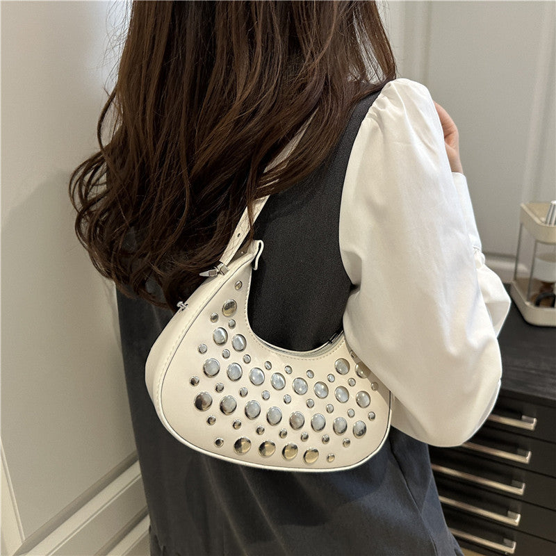 Nietenleder Hobo Tasche Brehn