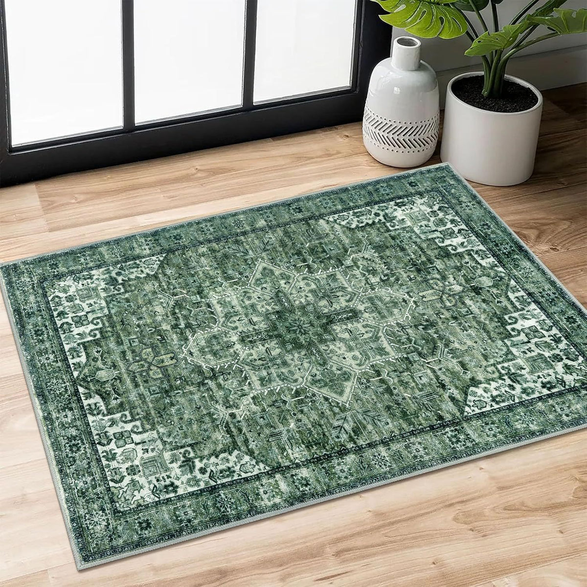 Vintage-inspirierter dekorativer Teppich