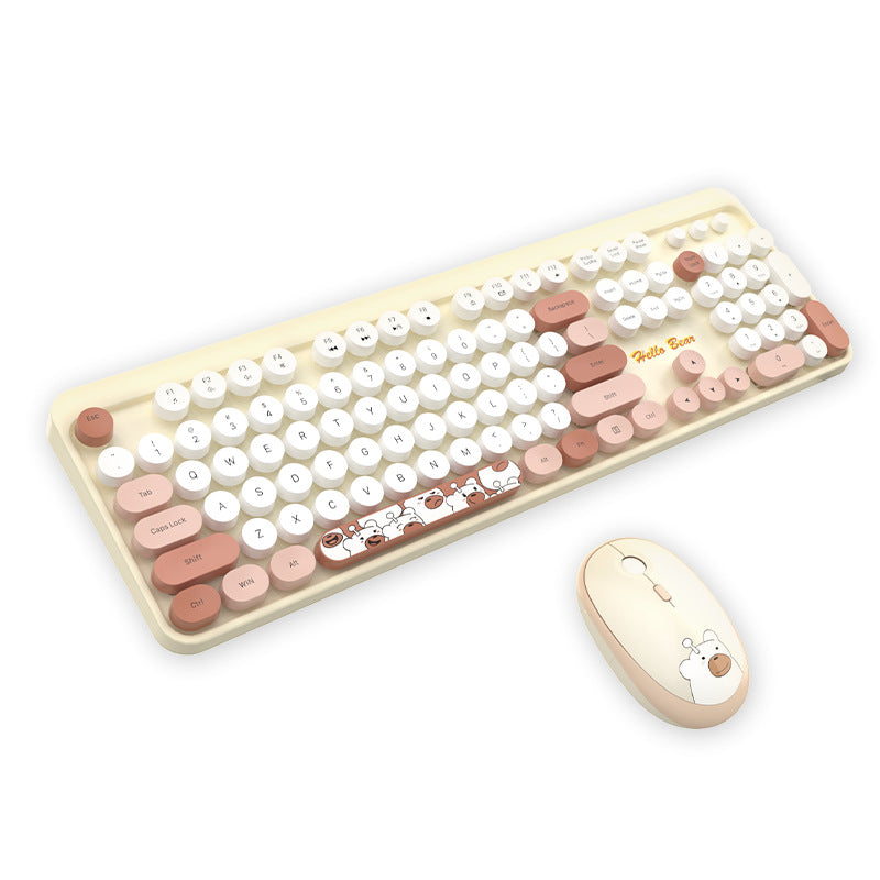 Niedliches Themen Drahtlos Tastatur und Maus Set Brehn