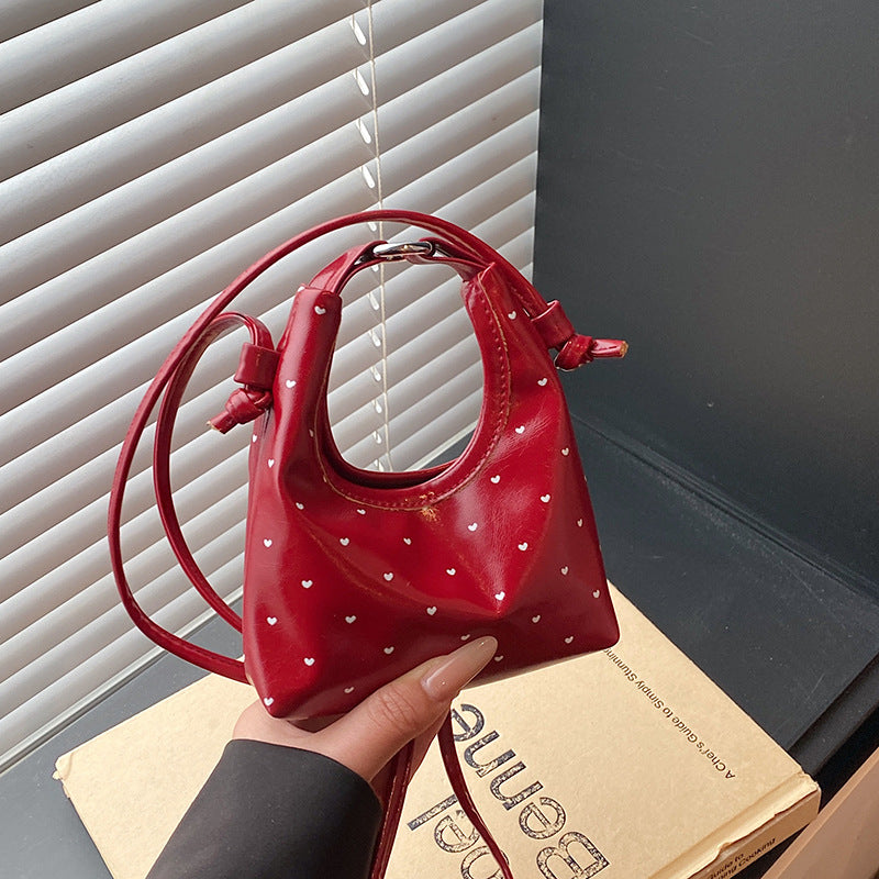 WoCute Herz-Muster Mini Schultertasche Brehn