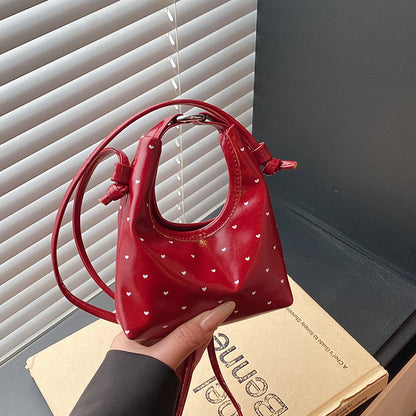 WoCute Herz-Muster Mini Schultertasche Brehn