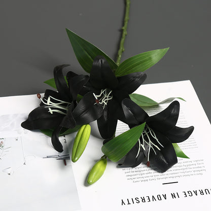 Lebensechte Lilienstängel-Anordnung