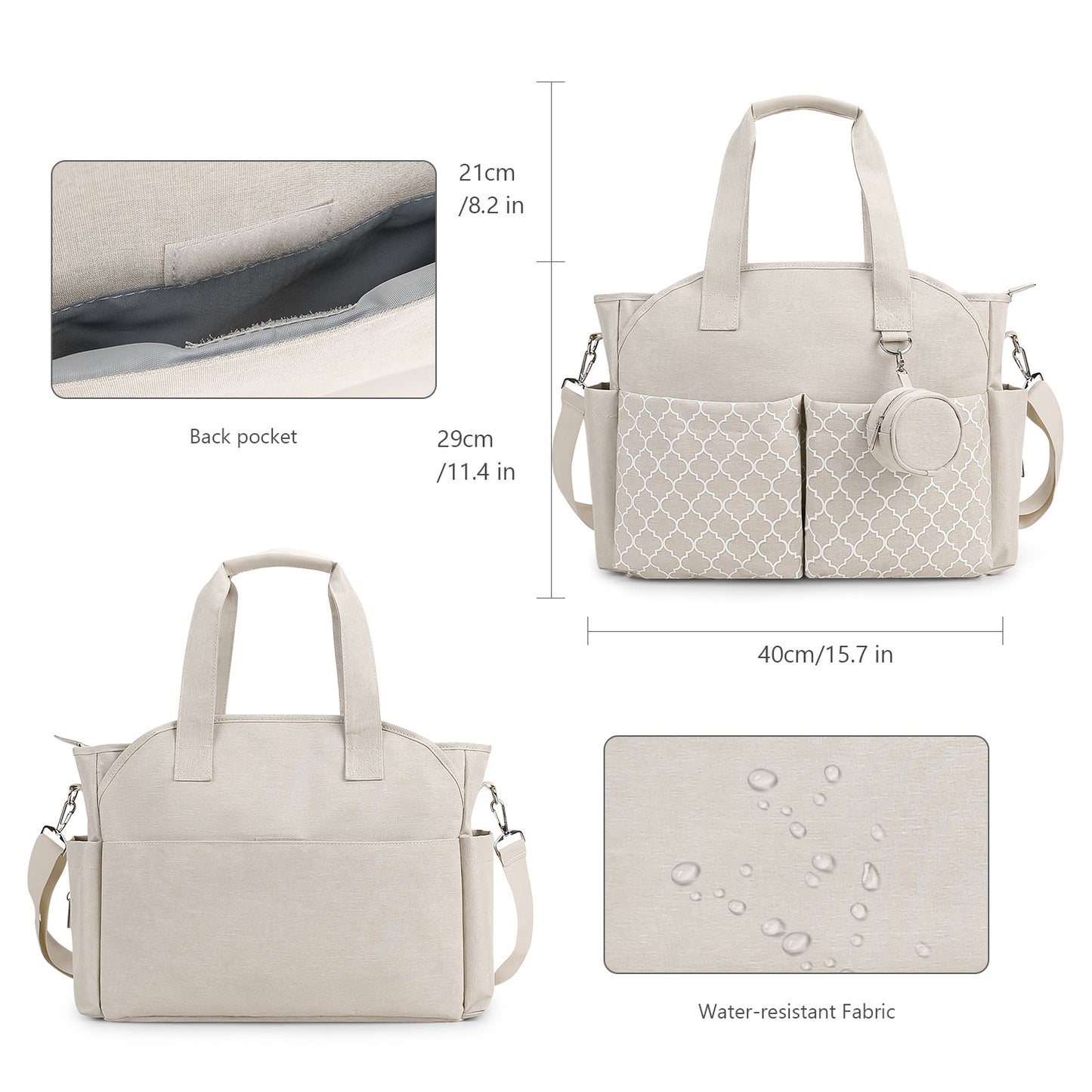 Multifunktionale Wickeltasche Brehn