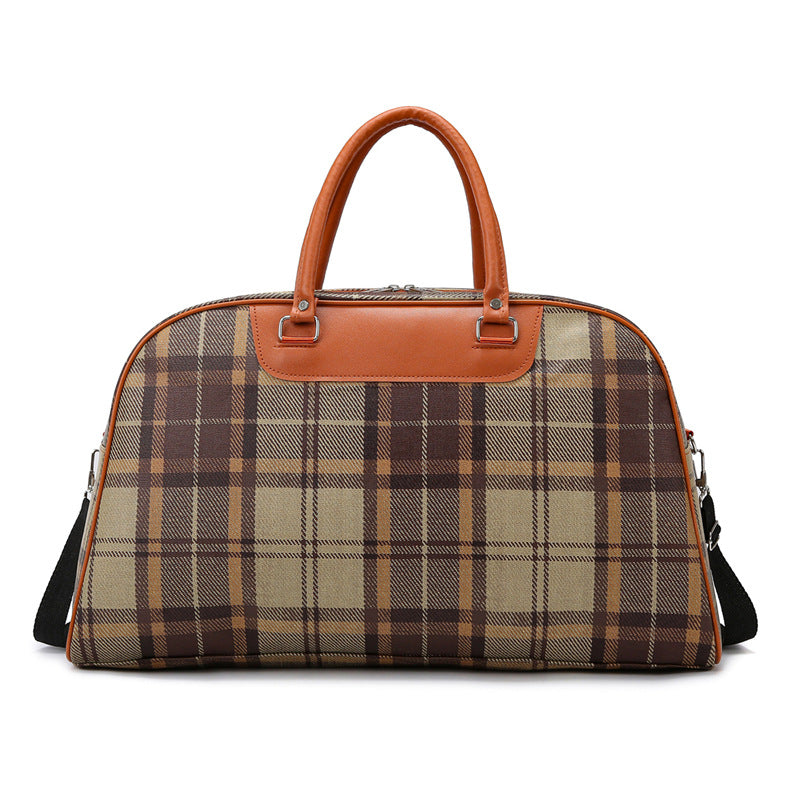 Stylische Karierte Wochenend-Tote-Tasche Brehn