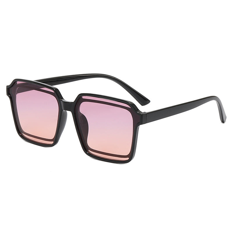 Damen elegante quadratische Sonnenbrille mit robustem Rahmen Brehn
