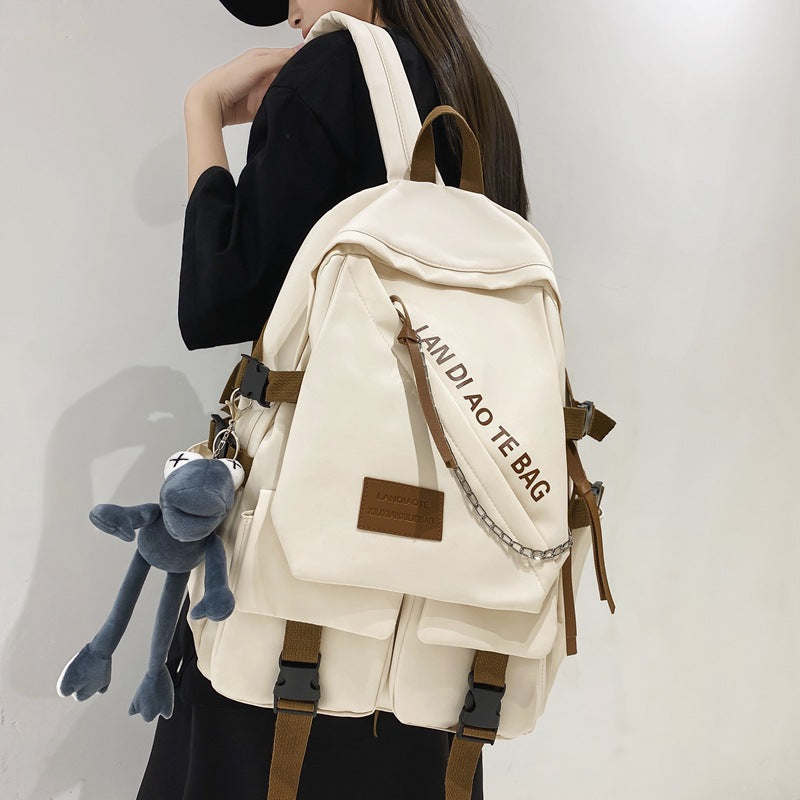 Lässiger Mehrfach-Fach Schulrucksack Brehn