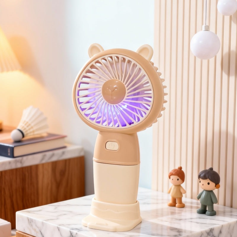 Damen Tragbarer Handventilator im niedlichen Bärendesign Brehn