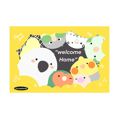 Decorative Cotton-Linen Welcome Home Bird Nursery Wall Tapestry