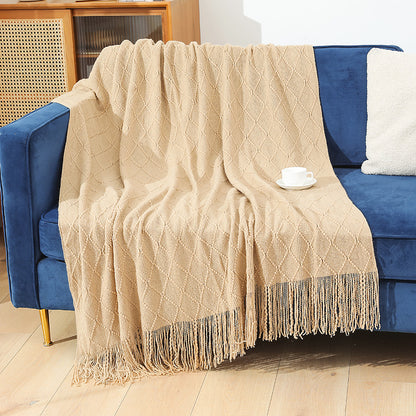 Damen kuschelige Strickdecke Brehn