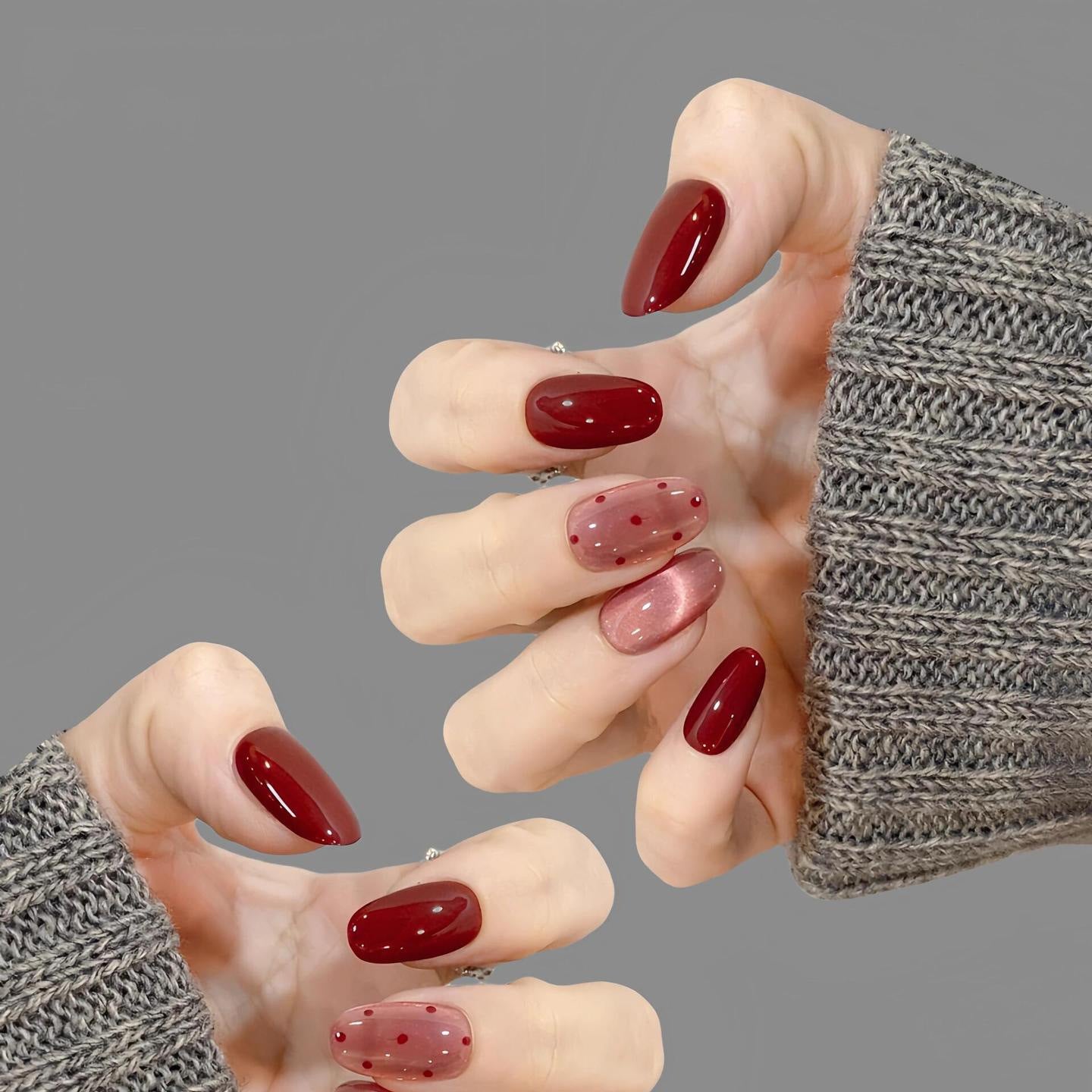 Künstlerische Press-On Nagelkollektion Brehn