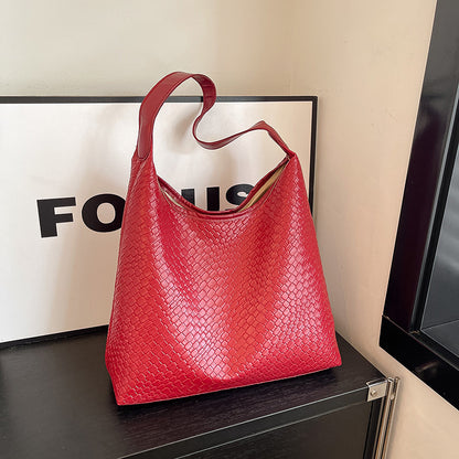 Strukturierte Leder Tasche