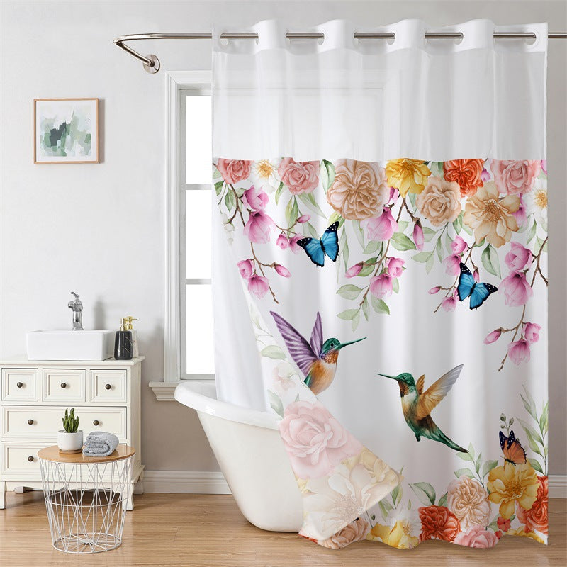 Künstlerische Florale Duschvorhang Brehn
