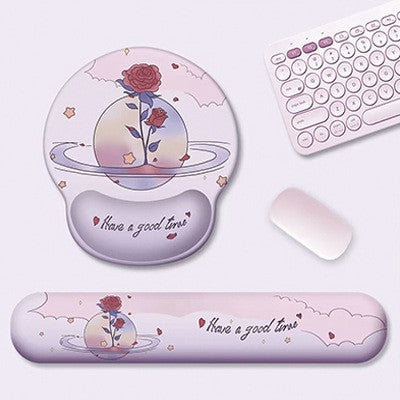 Künstliche Ergonomische Mauspad und Handgelenkauflage Set