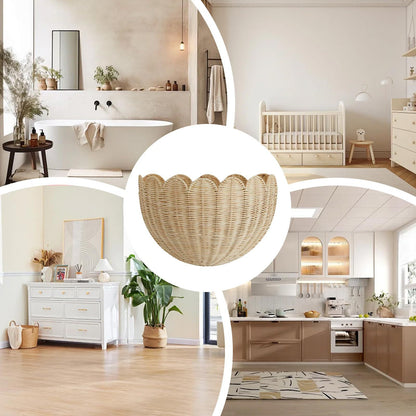 Handgefertigter Korb Im Muschel-Design Brehn