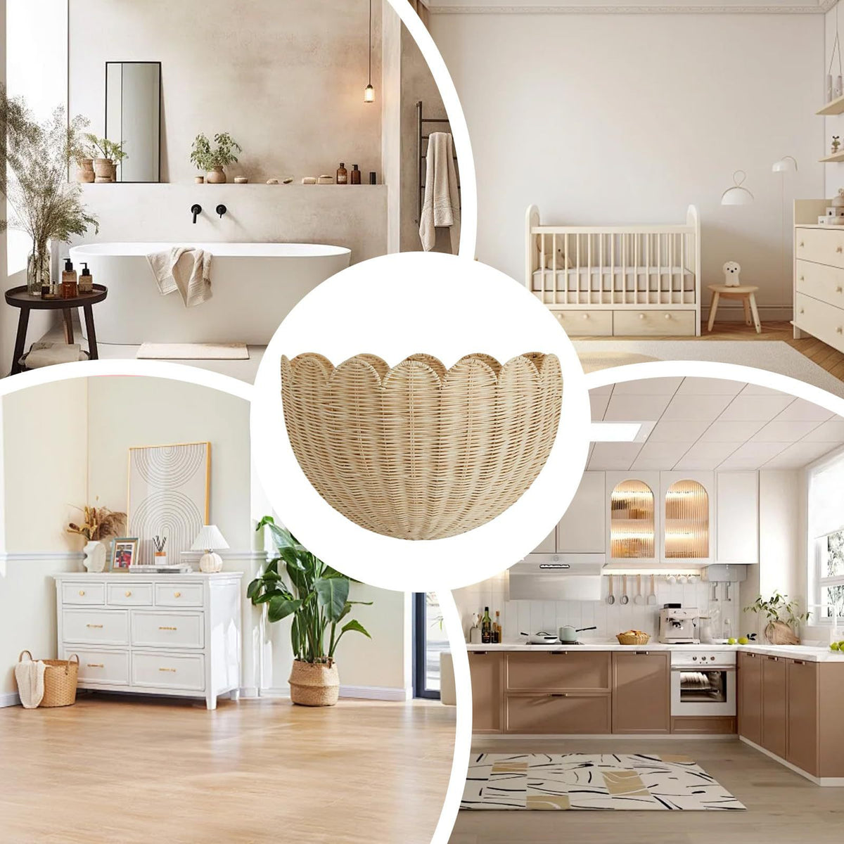 Verspielter Dekorationskorb Im Muschel-Design Brehn