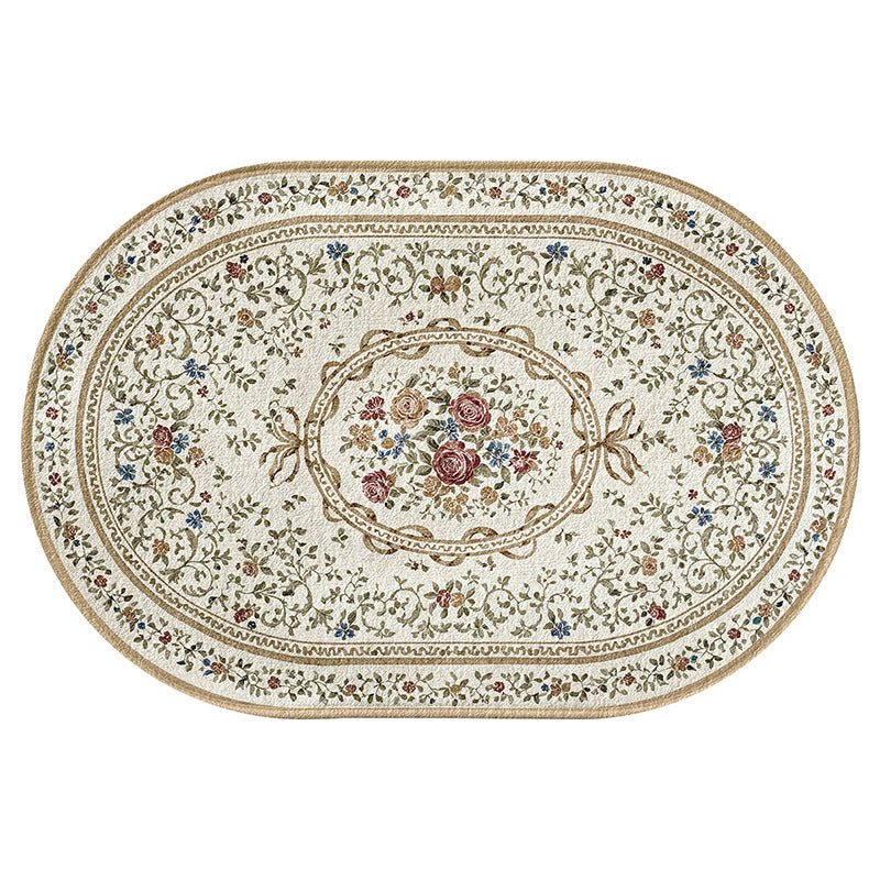 Elegante Blumendesign Teppich Brehn
