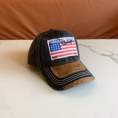 Damen Vintage-inspirierte distressed Baseballmütze Brehn