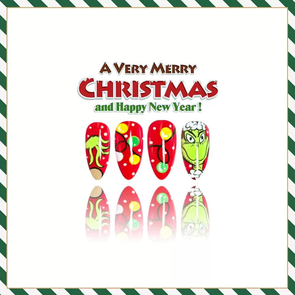 Kunstnagelset mit kreativen Weihnachtsmotiven Brehn