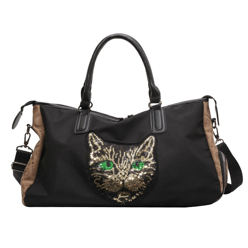 Stylische Katzenmotiv Wochenend-Duffle-Tasche