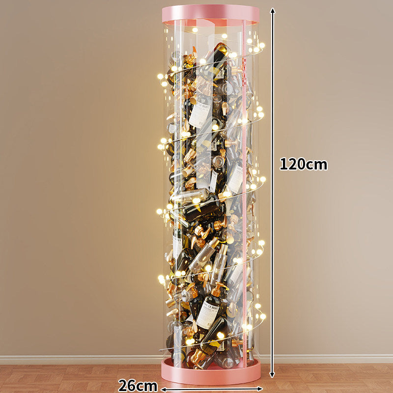 Hohe klare acryl vertikale Display-Zylinder für Mini-Parfüm- & Probeflaschen-Sammlung