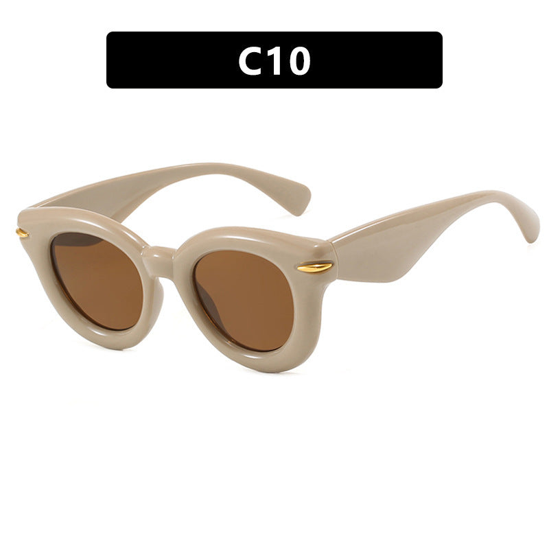 Damen Cat-Eye Sonnenbrille mit extravagantem Rahmen und schützendem UV-Schutz Brehn