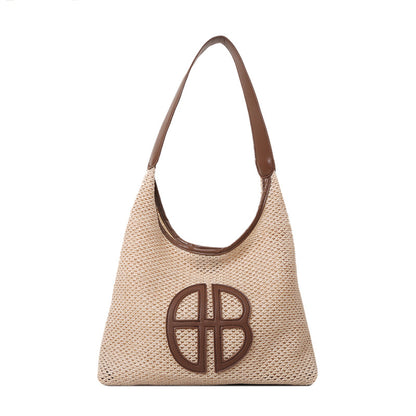 Elegante Geflochtene Markt-Tasche