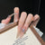 Elegante mit Strass veredelte Press-On Nagelverlängerungen Brehn