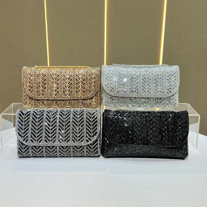 Dekorative Kristallbesetzte Abendclutch