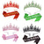 Damen Schwarz verzierte Tiara mit edlem Design Brehn