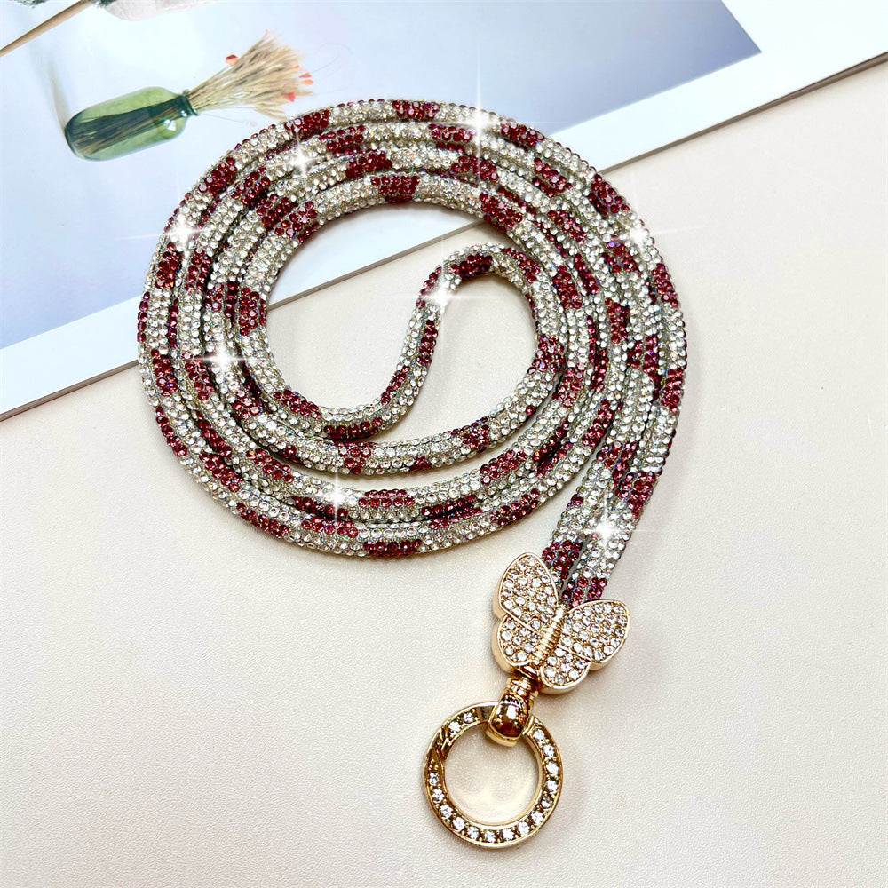 Rhinestone-besetzte Telefon-Lanyard Brehn